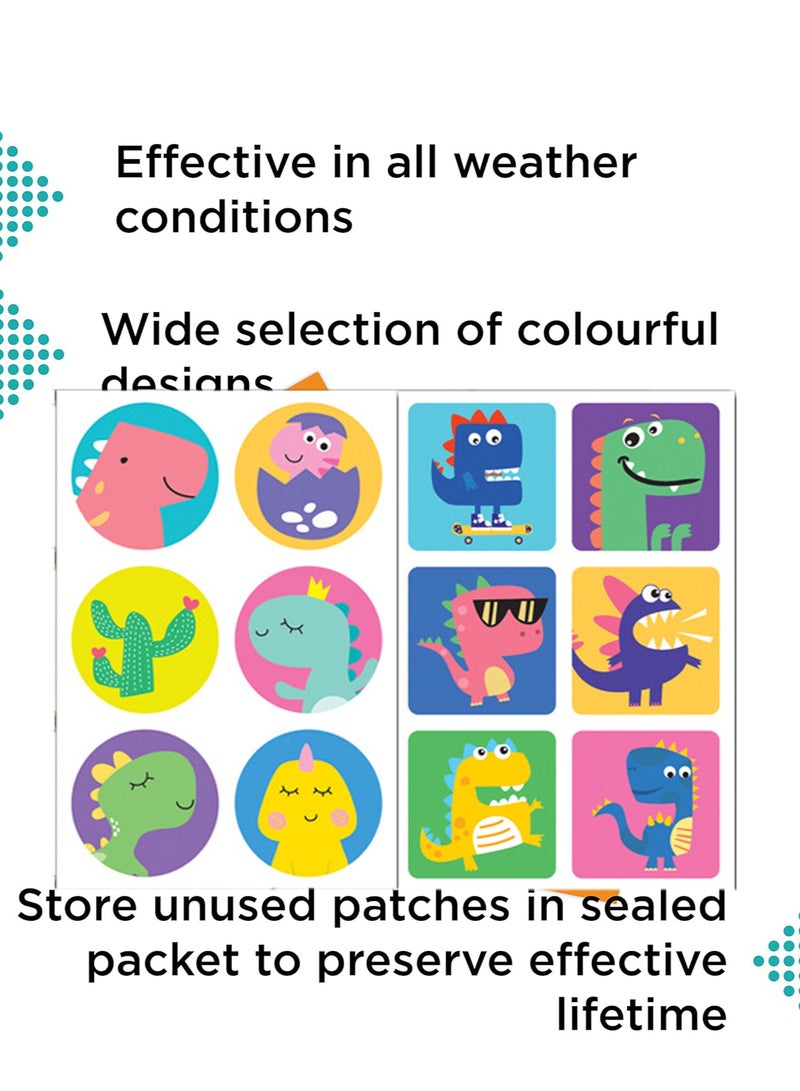 SOLARAE Mosquito Repellent Stickers, 120Pcs Natural Patches for Kids and Adults, DEET Free Repellent, Cartoon Stickers for Outdoor Camping Traveling Fishing - Image 5