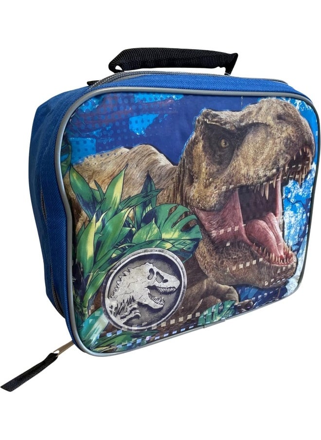 Fast Forward - Jurassic World Insulated Lunch Bag (Blue-Grey) - Image 1