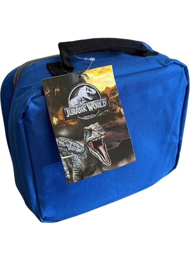 Fast Forward - Jurassic World Insulated Lunch Bag (Blue-Grey) - Image 1