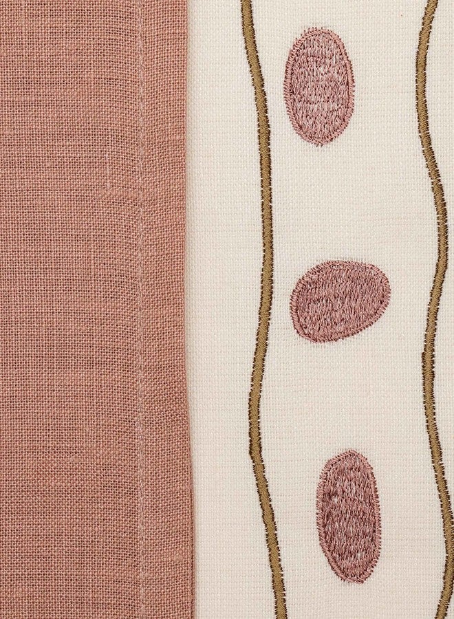 Zeba Embroidered Dinner Table Mats and Napkins Set - 6 Placemats (13x19 in) & 6 Napkins (16x16 in) Dining Table Décor for Special Occasions and Daily Use - Image 5