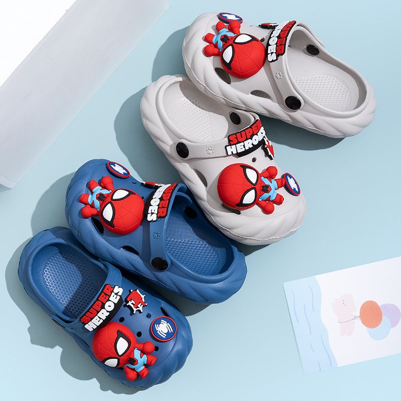Genuine Dishi/Nihon Cartoon Spiderman Children'S Hole Shoes Summer Indoor Non-Slip Slippers For Boys And Children - Image 3