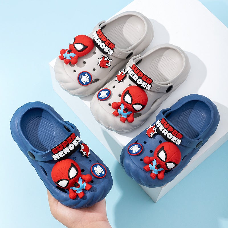Genuine Dishi/Nihon Cartoon Spiderman Children'S Hole Shoes Summer Indoor Non-Slip Slippers For Boys And Children - Image 5