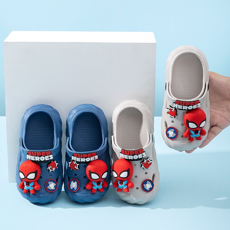 Genuine Dishi/Nihon Cartoon Spiderman Children'S Hole Shoes Summer Indoor Non-Slip Slippers For Boys And Children - Image 4