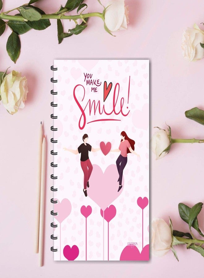 ESCAPER You Make me Smile Dairy Designer Diary, Ruled - A5 Size - 8.5 x 5.5 inches Notepad, Love Diaries, Diary Notepad, Diary for Office, Diary for Gift - Image 4