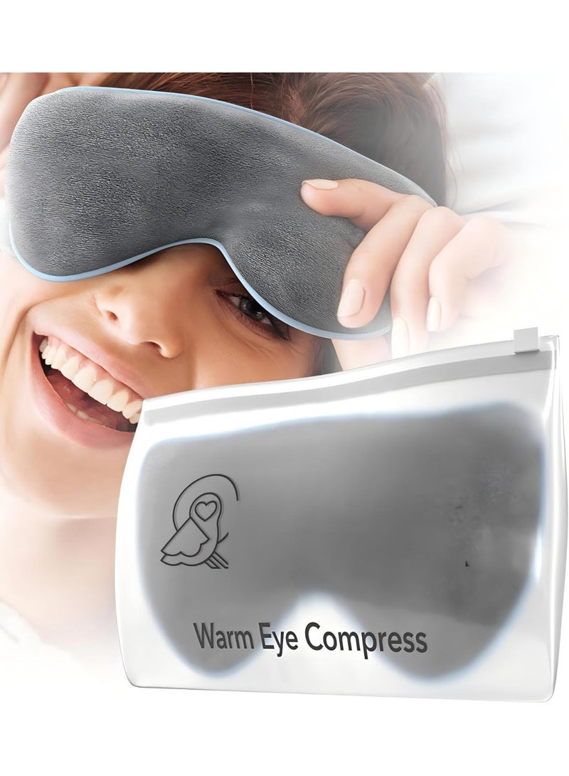 Heated  Eye Mask for Dry Eyes - Steam Warm Compress for Eyes - Remove Styes, Chalazion Therapy Warming and Heating Pad Hot Compress - Moist Heat Mask for Blepharitis & MGD - FSA|HSA Eligible - Image 1