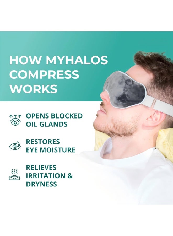Heated  Eye Mask for Dry Eyes - Steam Warm Compress for Eyes - Remove Styes, Chalazion Therapy Warming and Heating Pad Hot Compress - Moist Heat Mask for Blepharitis & MGD - FSA|HSA Eligible - Image 3