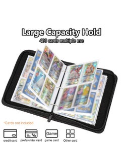 Arabest Pokemon Card Holder, Cards Binder with 50 Premium 4-Pocket Sleeves Page Album, Portable Card Binder Album for Boys & Girls (Red)  - Image 2