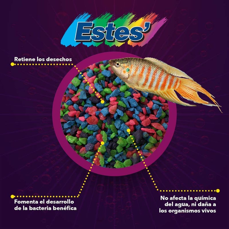 Estes Spectrastone Permaglo Rainbow Aquarium Gravel for Freshwater Aquariums, 5-Pound Bag - Image 5