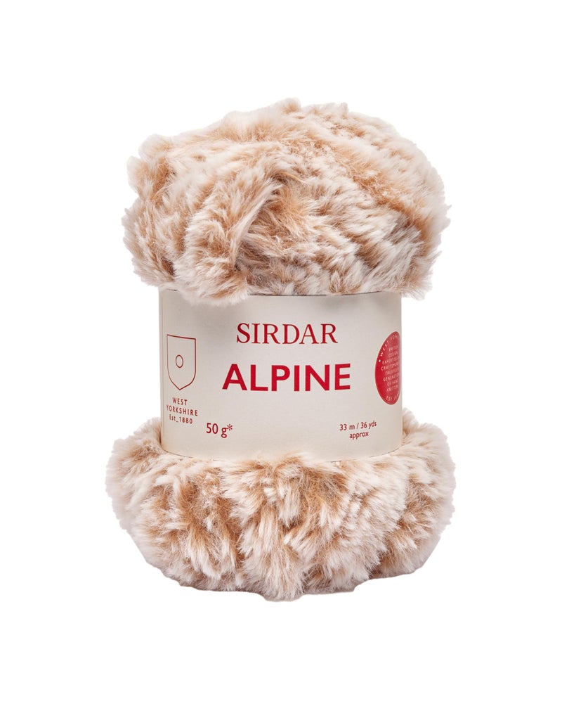 Sirdar Alpine Luxe Faux Fur Yarn Lynx 404 50g