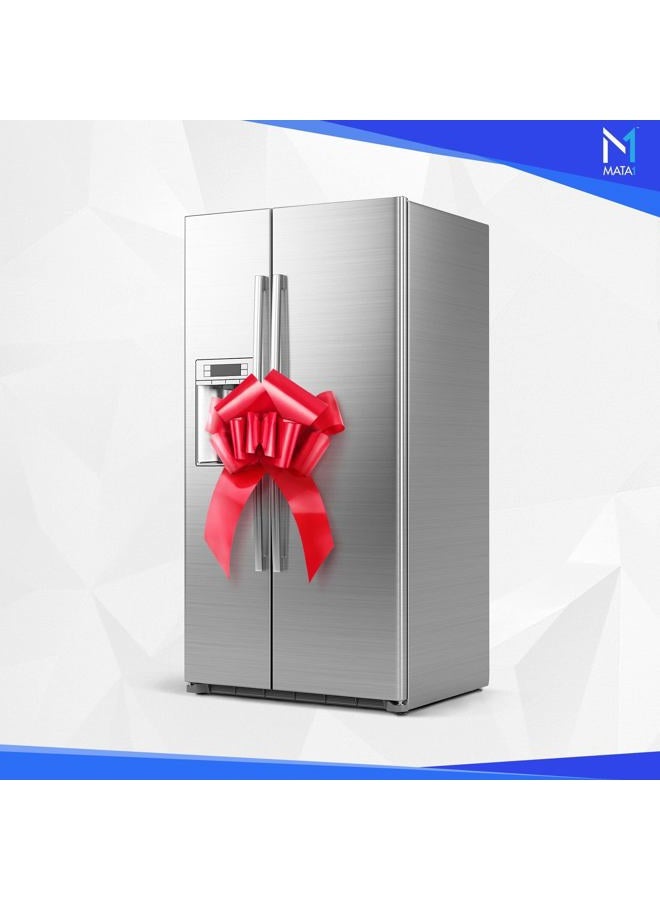 Mata1 Huge Car Bow (Red, 30 inch), Big Gift Wrapping Bow for Large Gift Decoration, Giant Indoor/Outdoor Bow with 2 Ribbon Tails and 2 Suction Cups (No Magnets that Scratch) - Image 4