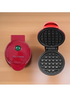Fearlex Mini Waffle Maker | Pancake maker for Hash Browns, Cookies, Quesadillas, Calzones Or Snacks with ready Light indicator | Non-Stick Coated Plates with Premium Quality Material  - Image 2