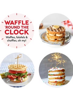 Fearlex Mini Waffle Maker | Pancake maker for Hash Browns, Cookies, Quesadillas, Calzones Or Snacks with ready Light indicator | Non-Stick Coated Plates with Premium Quality Material  - Image 5