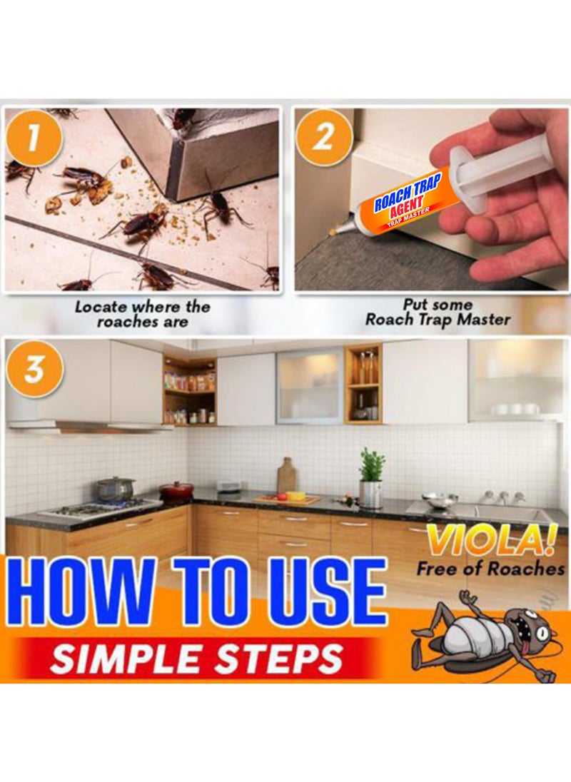 JUE-FISH Cockroach Killer Gel 10% Infectious Bait for Homes & Kitchens Eliminate Roaches Safely 10g  - Image 4