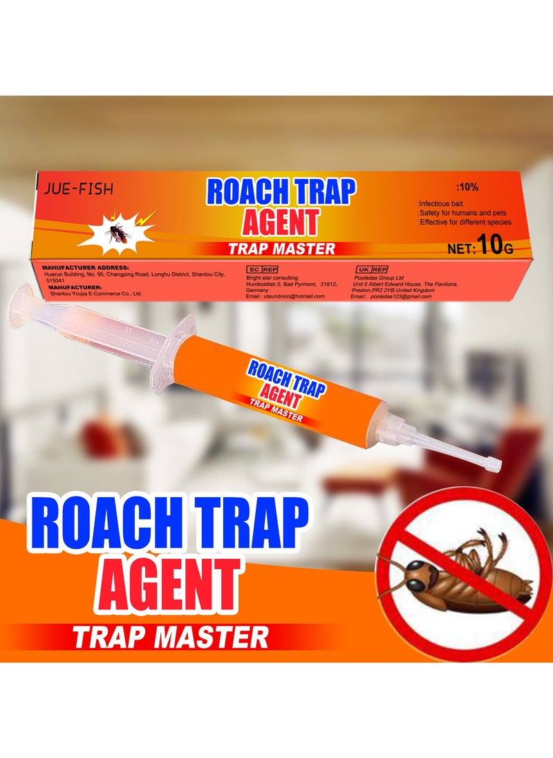 JUE-FISH Cockroach Killer Gel 10% Infectious Bait for Homes & Kitchens Eliminate Roaches Safely 10g  - Image 3