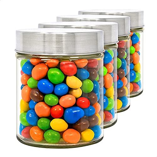 ISKO® Borosilicate Glass jar | Airtight steel cap | Food containers 600ML | Heat Resistant & Microwave safe | Dish washer | Set of 3 Pieces - Image 1
