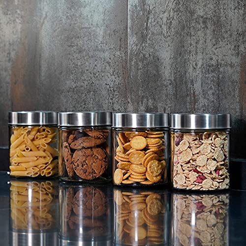 ISKO® Borosilicate Glass jar | Airtight steel cap | Food containers 600ML | Heat Resistant & Microwave safe | Dish washer | Set of 3 Pieces - Image 5