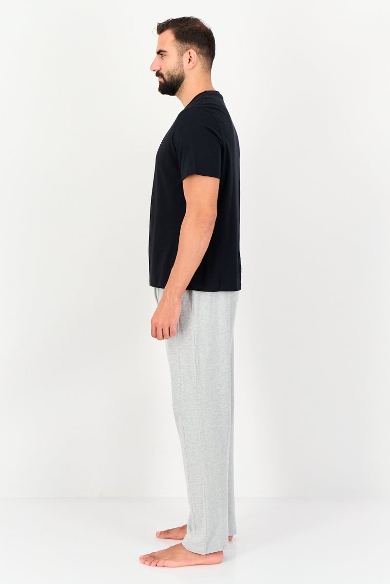 English Laundry Men 2 Pieces Embroidered T-Shirt And Pajama Pants Set, Multicolor - Image 3