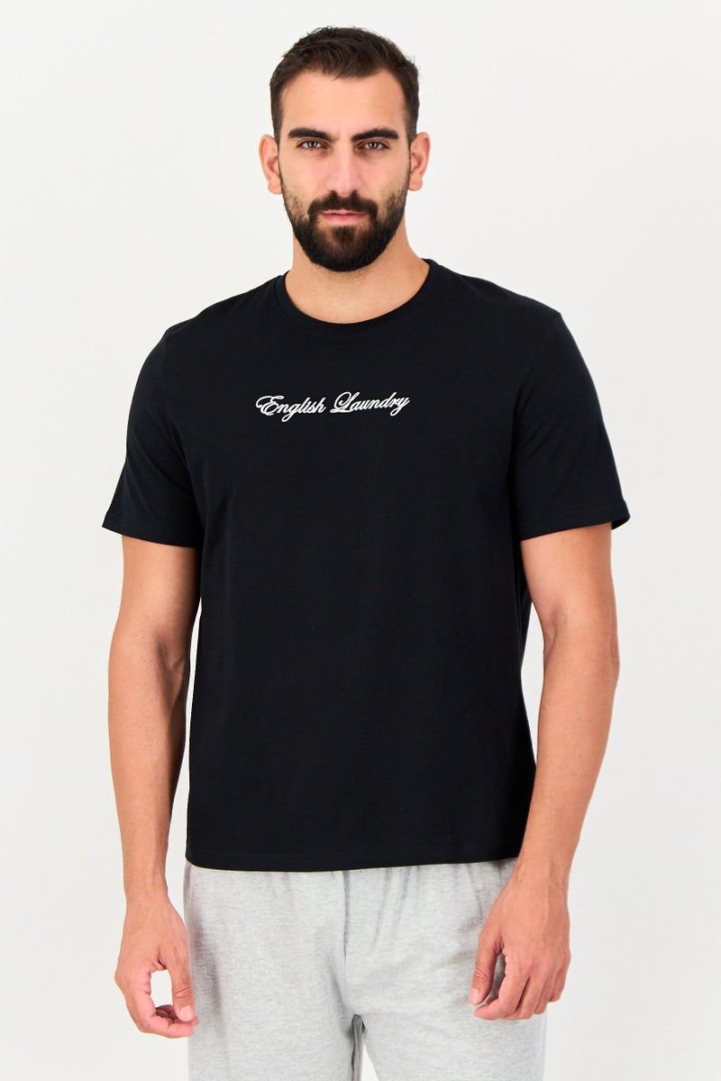 English Laundry Men 2 Pieces Embroidered T-Shirt And Pajama Pants Set, Multicolor - Image 4