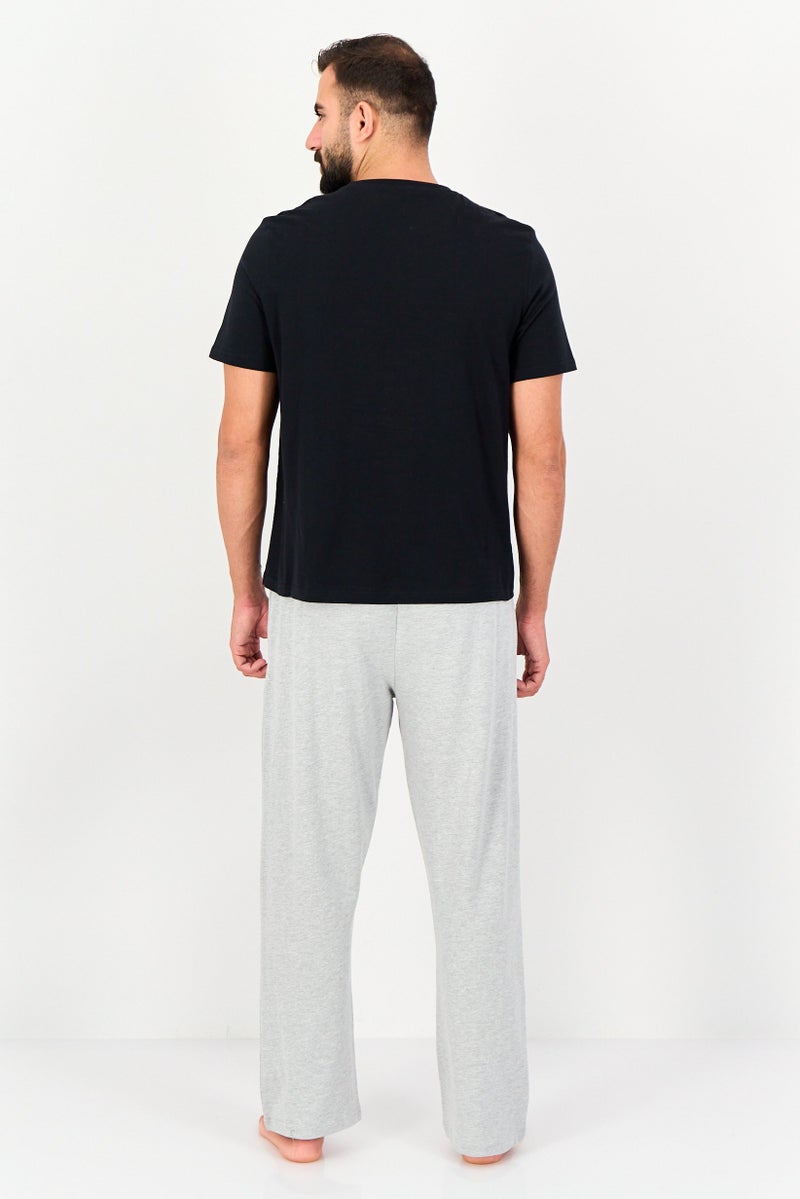 English Laundry Men 2 Pieces Embroidered T-Shirt And Pajama Pants Set, Multicolor - Image 2