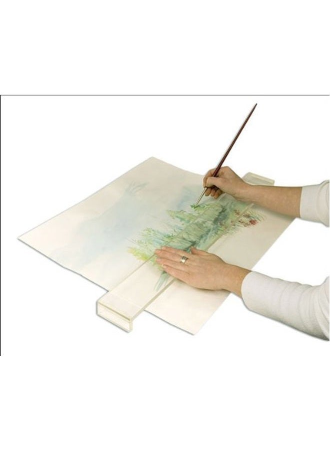 Creative Mark Artist Leaning Bridge Hand and Wrist Leaning Bridge Acrylic Used for Steady Hand Painting, Drawing & Sketching - 18 Inches Clear - Image 3