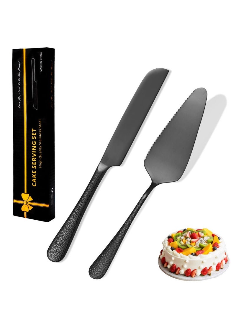 Cake Cutting Set, Premium Stainless Steel Cake Cutter Wedding Cake Knife and Server Spatula Set,Elegant Cake Bread Pizza & Pie Serving Set Perfect For Birthday,Wedding,Parties and Events - Image 1