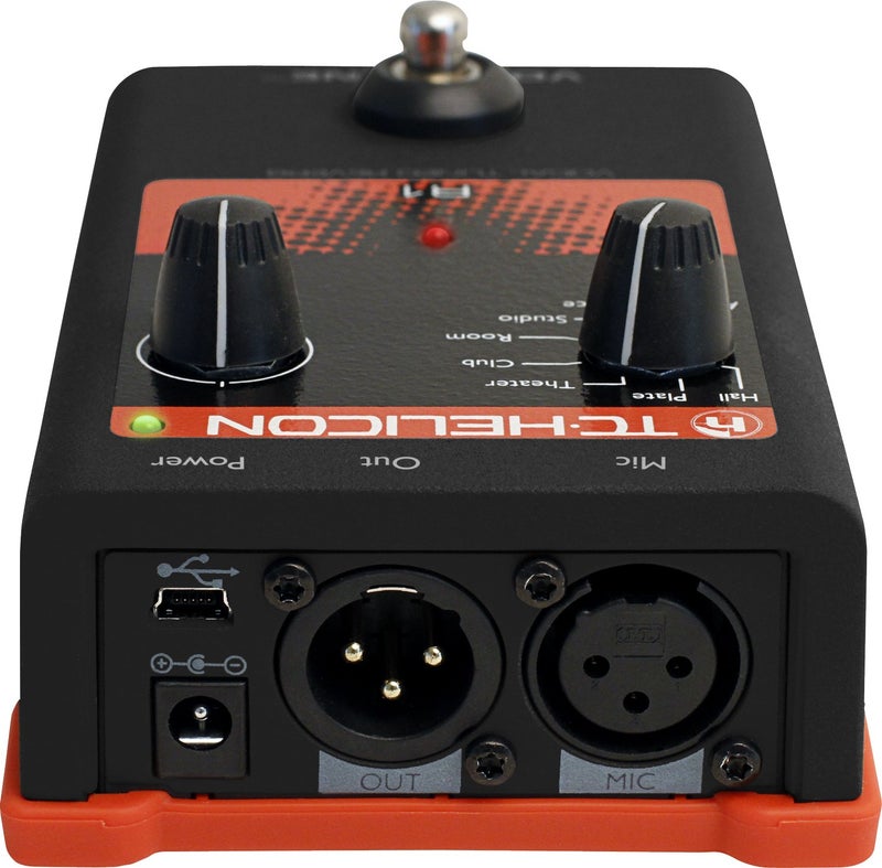 TC Helicon VOICETONE R1 Single-Button Stompbox for Studio-Quality Live Vocal Reverb - Image 3