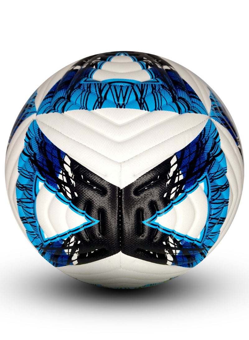 H PRO Pro Size 5 Training Football – Soft Touch, Enhanced Grip, Ideal For Beginners & Advanced Players | Blue - Image 2