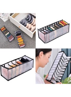 Generic 3Pcs Foldable Women Underwear Storage Box Compartment, Underwear Drawer Organizer Divider For Bra Socks Ties  - Image 2