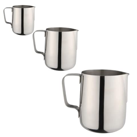 Dynore Stainless Steel Milk Jugs- Set of 3-600/800 and 1200 ml - Image 2