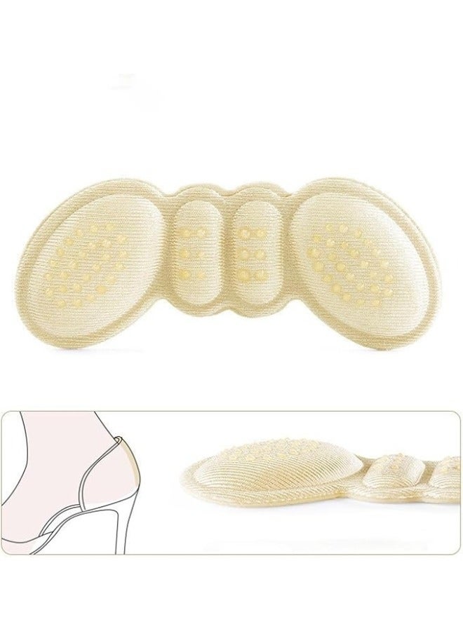 Heel Pads Womens Mens Insoles, Self Adhesive Heel Clip Liner Heel Pad For Loose Shoes Too Large Insole Padding To Improve Shoe Fit And Comfort Heel Protector Light Skin Tone, 1 Pairs - Beige  - Image 5