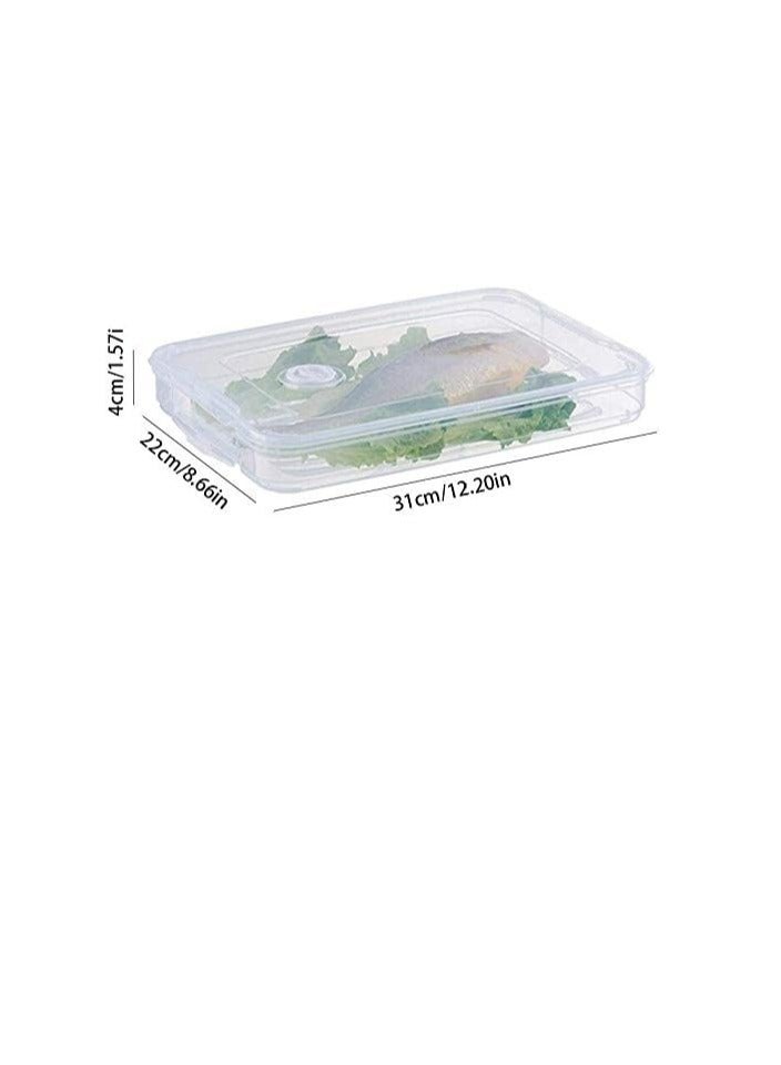 بريميفي 3 قطع من صناديق تخزين الطعام البلاستيكية الشفافة القابلة للتكديس - Image 3