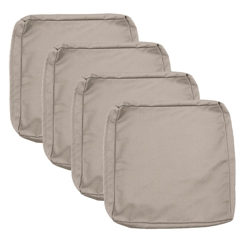 Sqodok Patio Furniture Cushion Covers Outdoor Cushion Covers Set of 2 Replacement Cushions for Outdoor Furniture Large Waterproof 24x22 Sectional Cushions Cover (Tan  24""x22""x4""-2 PACK) - Image 5