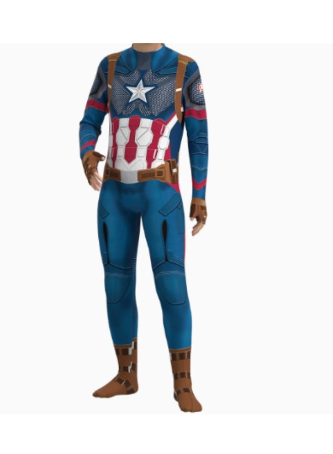 Compatible Captain America Costume Cosplay Costume Stage Performance Clothes