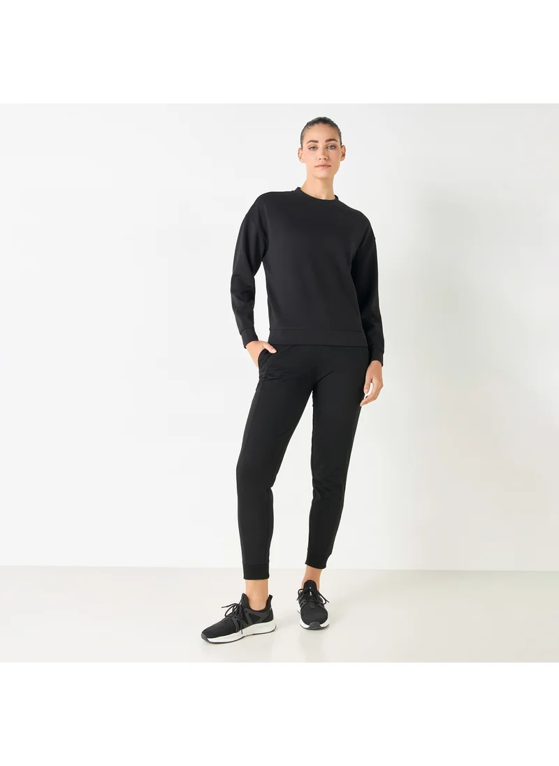 ADOT by Splash Crew Neck Sweatshirt with Long Sleeves