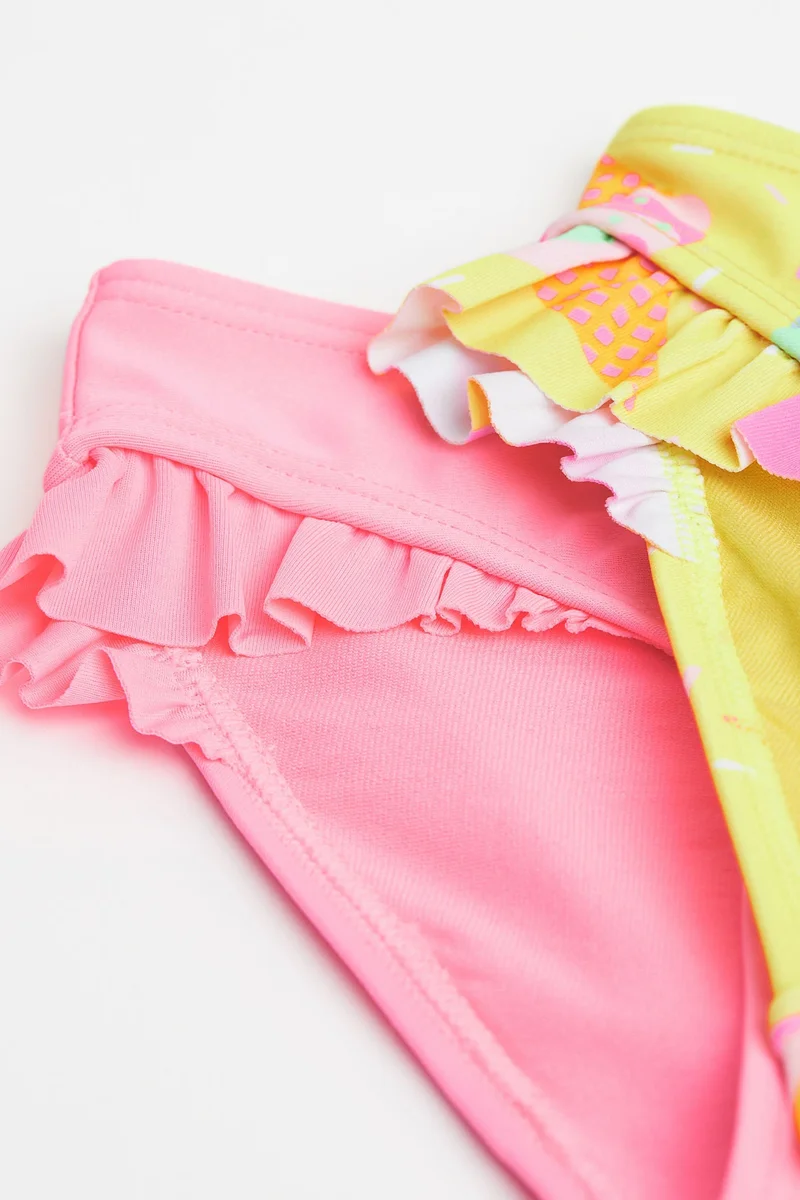 اتش اند ام سروال داخلي بيكيني بأطراف مكشكشة - عبوة من قطعتين