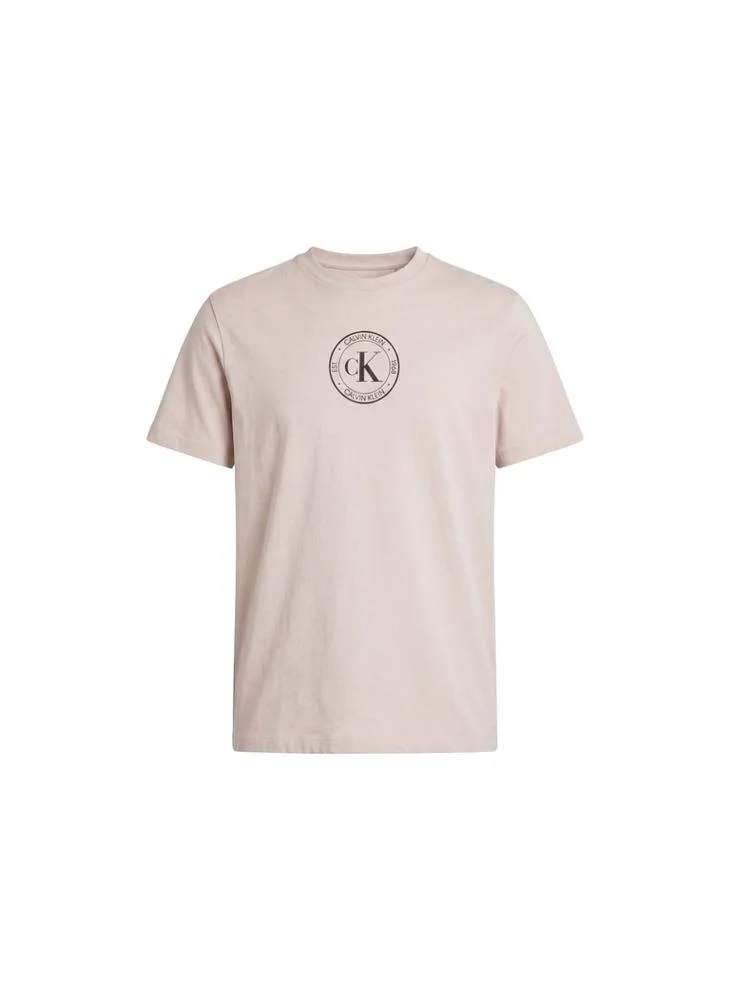 Calvin Klein Jeans  Crest Logo Graphic Crew Neck T-Shirt for Men | Best Price UAE
