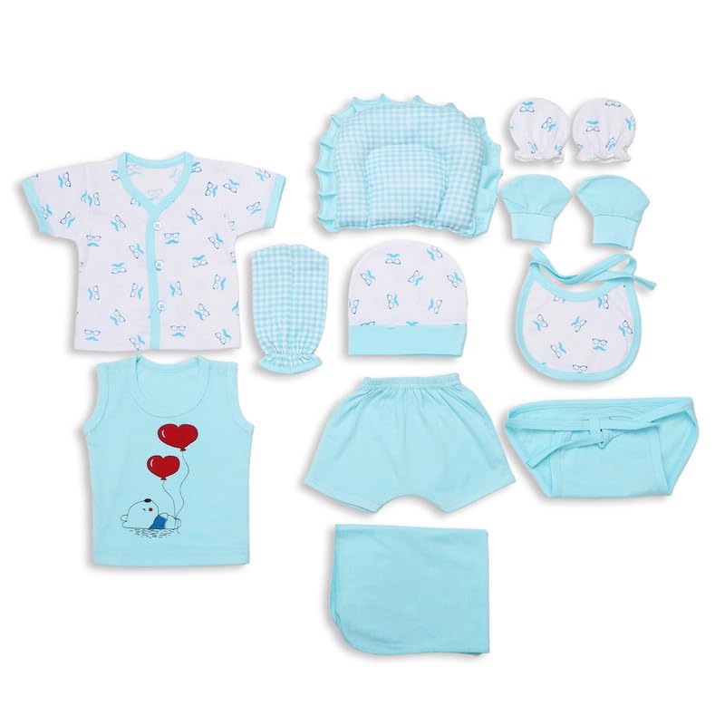 Superminis Cotton New Born Baby Clothing Gift Set - 11 Pieces - Image 2