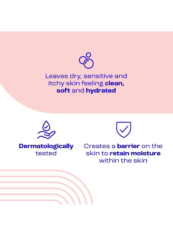 E45 Emollient Hand and Body Wash Cream, Gentle Cleansing For Very Dry, Sensitive and Itchy Skin, Soap Free, Suitable for Eczema, Dermatitis and Psoriasis, 250ml - Image 3