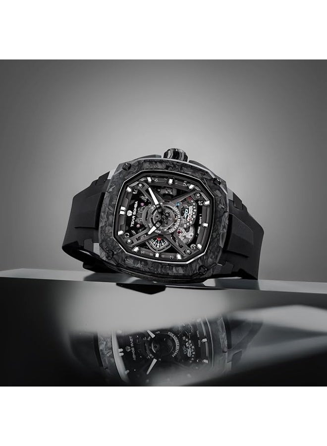 TSAR BOMBA ساعة FKM أوتوماتيكية للرجال من المطاط TB8605-04 - 42.8 × 53.5 مم - Image 2