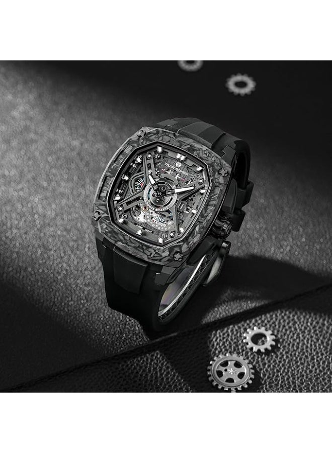 TSAR BOMBA ساعة FKM أوتوماتيكية للرجال من المطاط TB8605-04 - 42.8 × 53.5 مم - Image 3