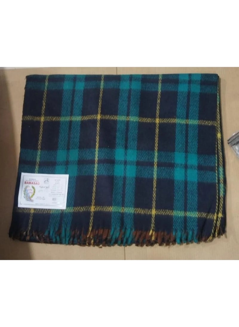 بطانية صوف هندي أبو سعفه لشخص واحد مقاس 160×250 سم