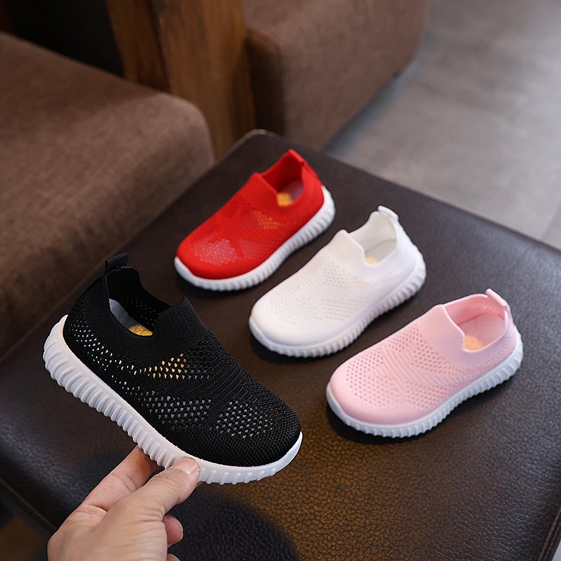 Mesh Sneakers Lightweight Flexible Sole Walking Shoes For Kids Indoor And Outdoor Activities - Image 3