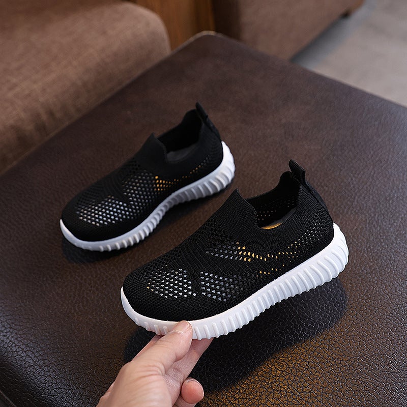 Mesh Sneakers Lightweight Flexible Sole Walking Shoes For Kids Indoor And Outdoor Activities - Image 1