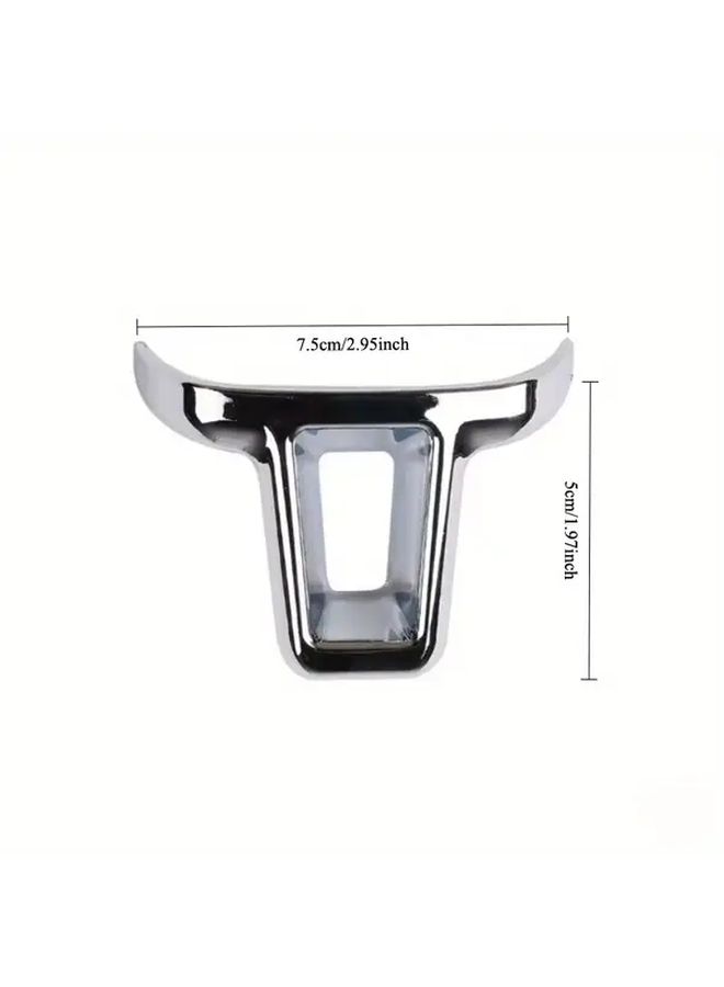 Silvery Steering Wheel Cover Trim Frame For VW Golf Bora Jetta Caddy Touran - Image 3