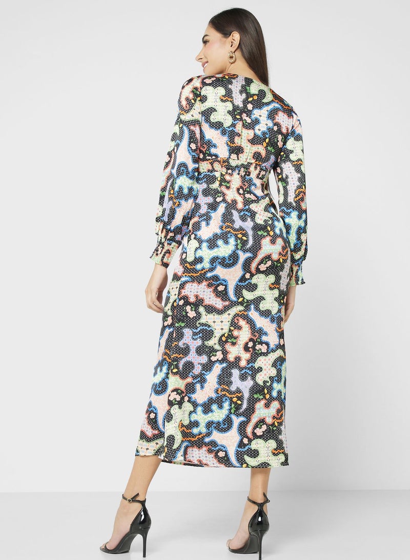 Never fully Dressed Printed Long Sleeve Dress - Image 2