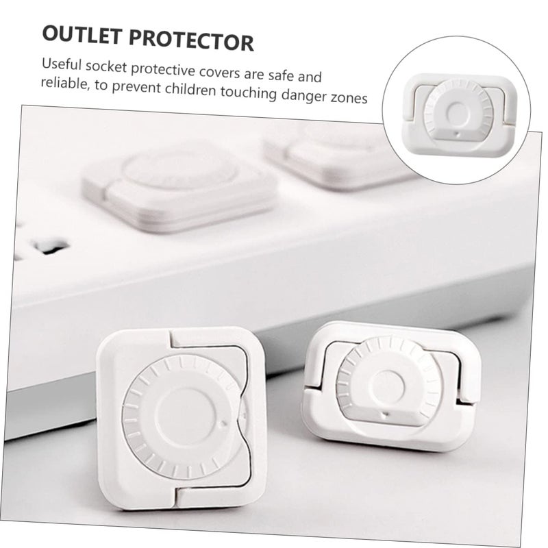 Kisangel 12 Pack White Safety Plug Covers Durable Outlet Protectors for Home and Nursery - Image 5