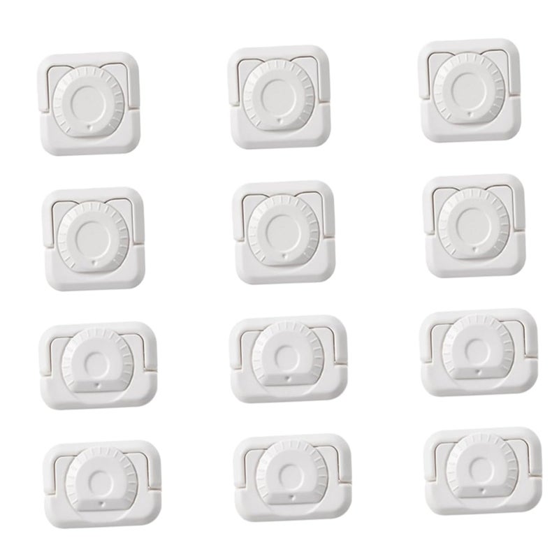 Kisangel 12 Pack White Safety Plug Covers Durable Outlet Protectors for Home and Nursery - Image 2