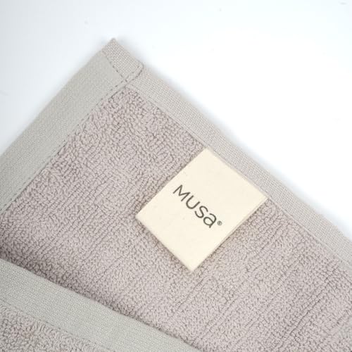 MUSA Banana Face Towels | 400 GSM | Terry Face Towel Set of 4 with Free Bag | Super Soft & Ultra Absorbent Towels for Facewash | Face Towel for Women, Men (Shadow Grey) - Image 2
