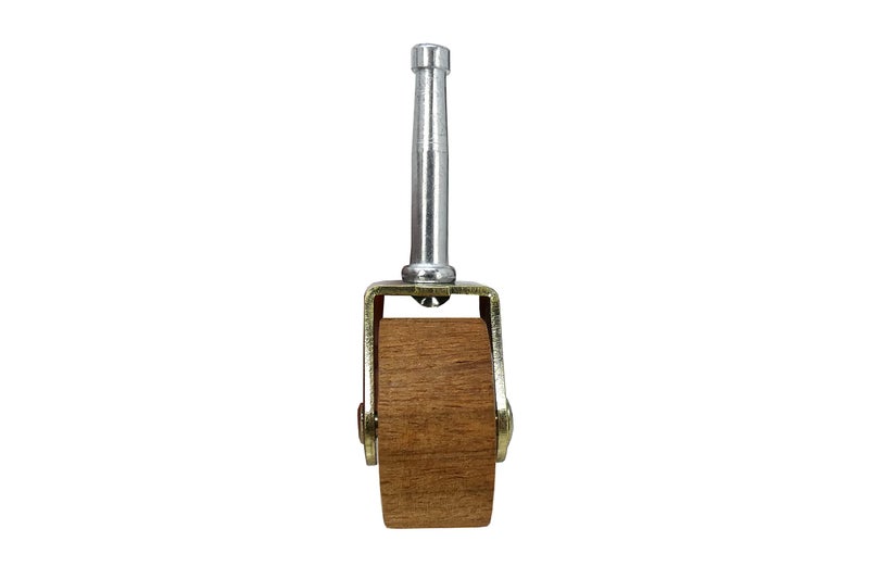 Shepherd Hardware 9051 1-5/8-Inch Designer Stem Casters, Wood Wheel, 5/16-Inch Stem Diameter, Brown, 2-Pack - Image 4