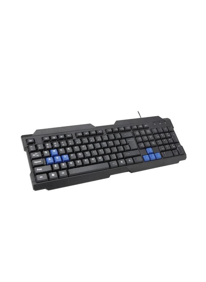 Zero ZR-600 Wired Keyboard English & Arabic - Black - Image 2